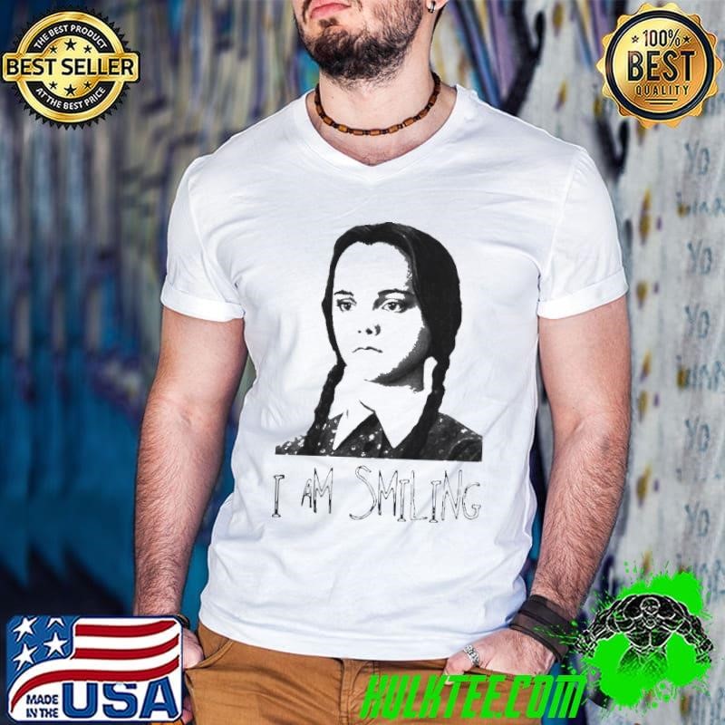 Wednesday Addams Fictional Character I Am Smiling Guys V Neck
