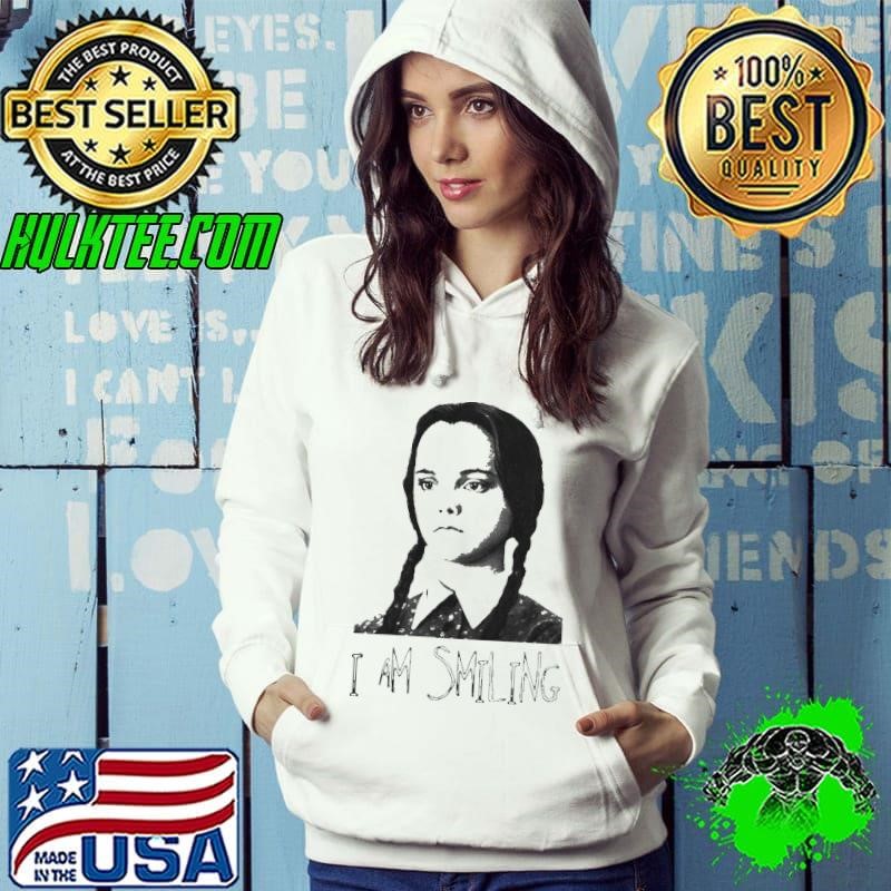Wednesday Addams Fictional Character I Am Smiling Hoodie