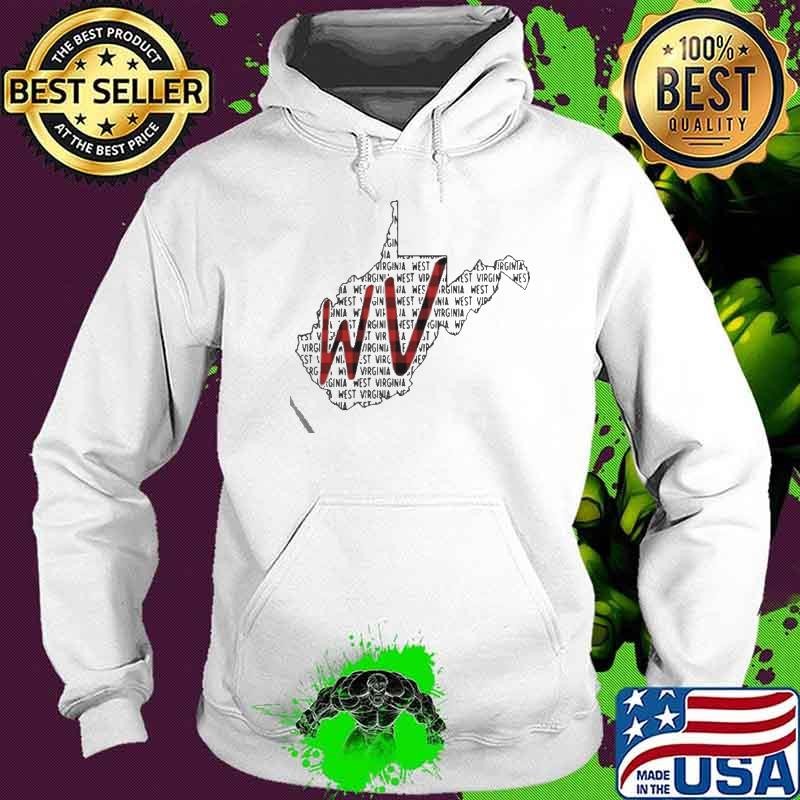West Virginia Name And Map Hoodie