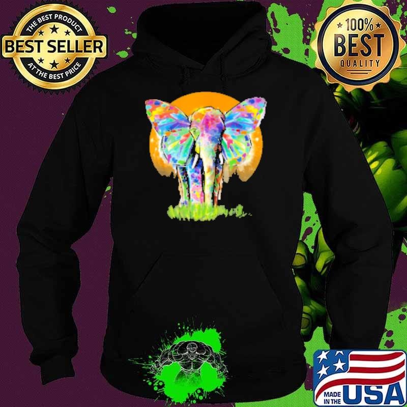 Wild Elephant Color Beautiful Hoodie
