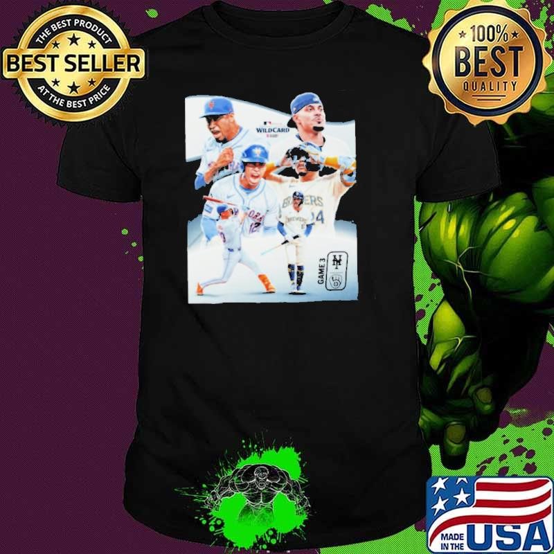 Win and advance MLB 2024 National League Wild Card Game 3 New York Mets vs Milwaukee Brewers Poster shirt