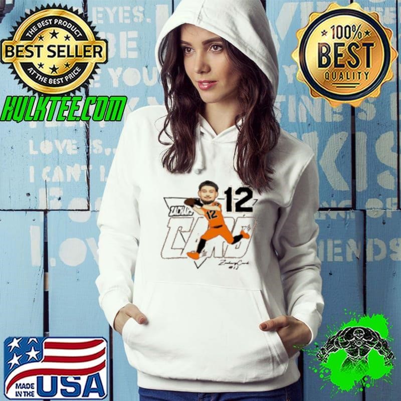 Zachary Card 12 Oregon State Beavers Caricature Signature Hoodie