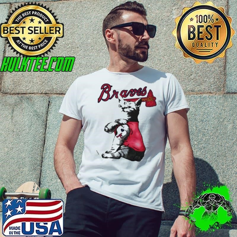 cat tattoo i love braves shirt shirt