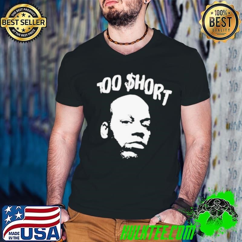 too short merch too $hort stencil art Guys V Neck
