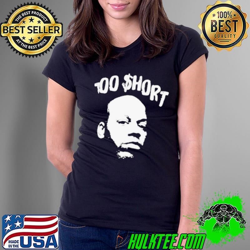 too short merch too $hort stencil art Ladies Tee