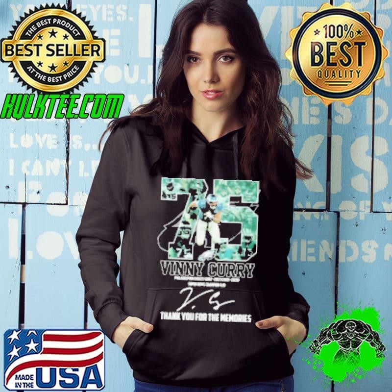 75 Vinny Curry Philadelphia Eagles Thank You For The Memories Signature Hoodie