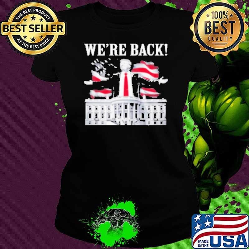 Adam Calhoun Wearing Donald Trump We're Back Shirt