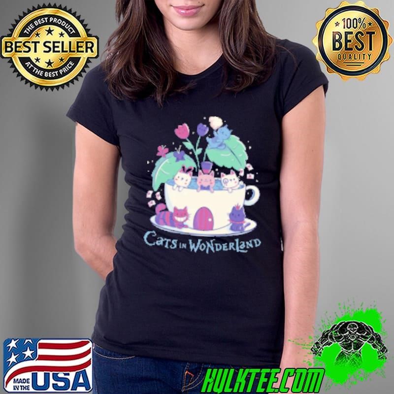 Alice Cats Tea by Tobe Fonseca Ladies Tee