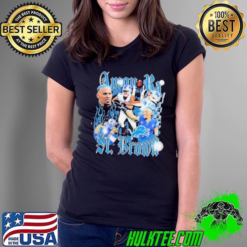 Amon Ra St. Brown Black Detroit Lions Notorious Player Shirt