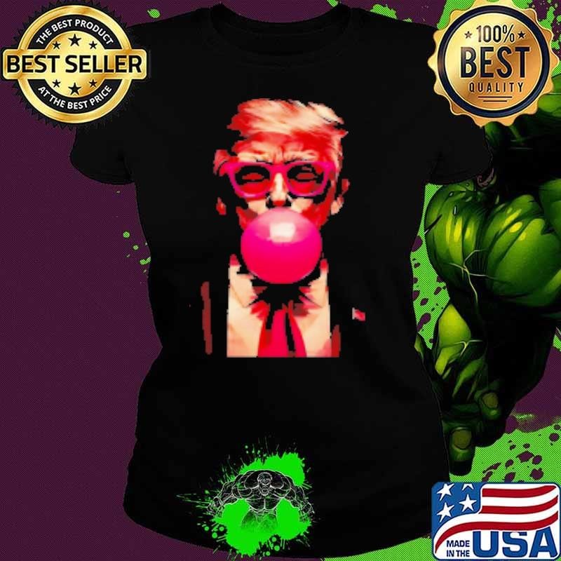 Anthony Raimondi wearing the Trump bubble gum Shirt