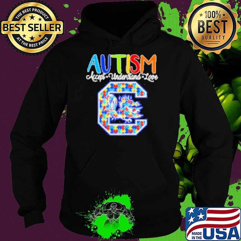 Autism accept understand love South Carolina Gamecocks Hoodie