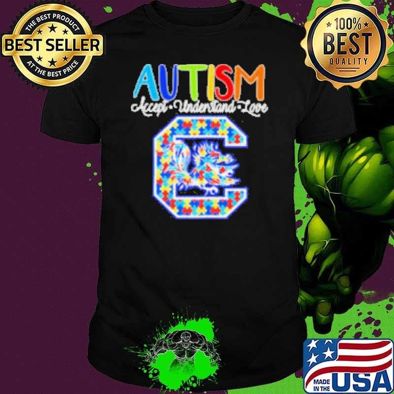 Autism accept understand love South Carolina Gamecocks Unisex