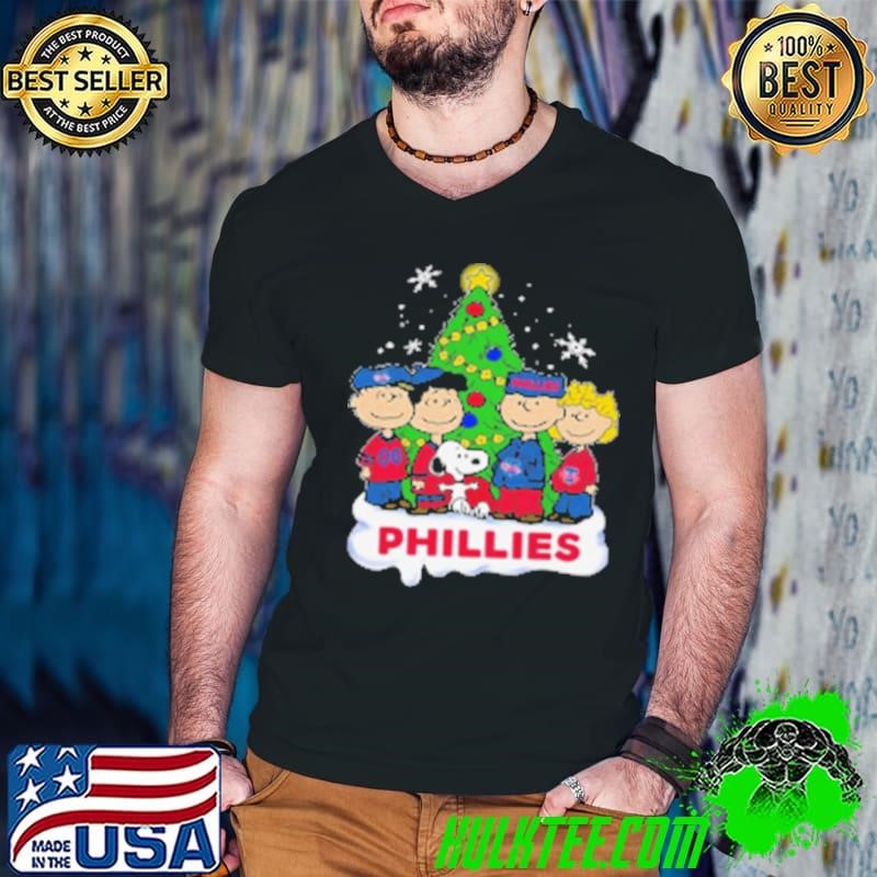 Awesome Philadelphia Phillies Snoopy Peanuts Christmas 2024 Guys V Neck