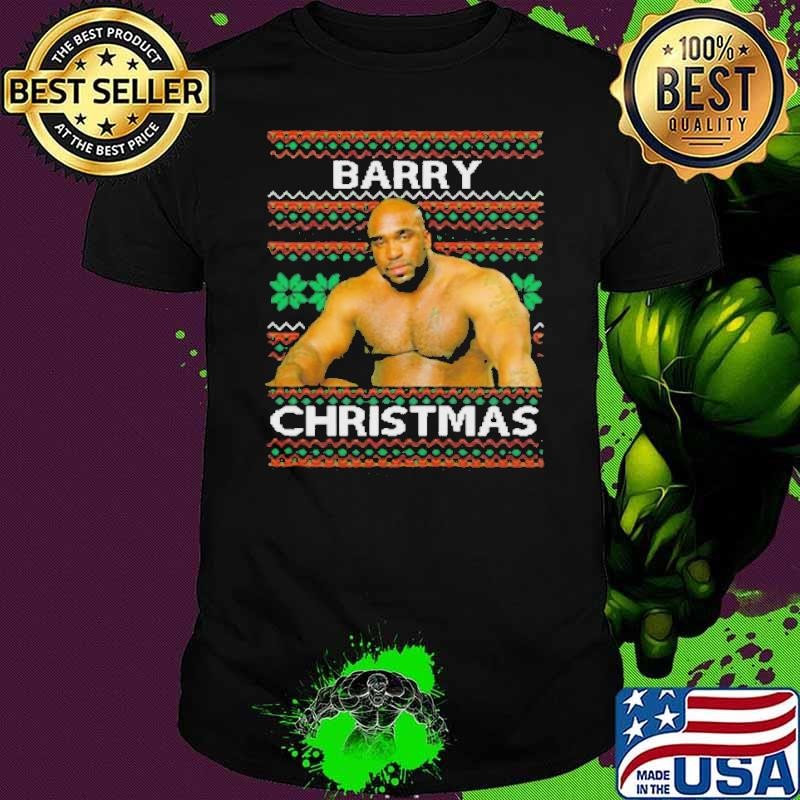 Barry Sitting On A Bed Meme Ugly Christmas shirt