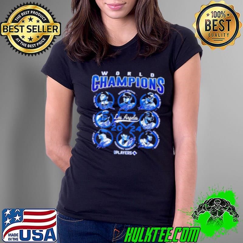 Best Los Angeles Dodgers Royal 2024 World Series Champions Player Ladies Tee
