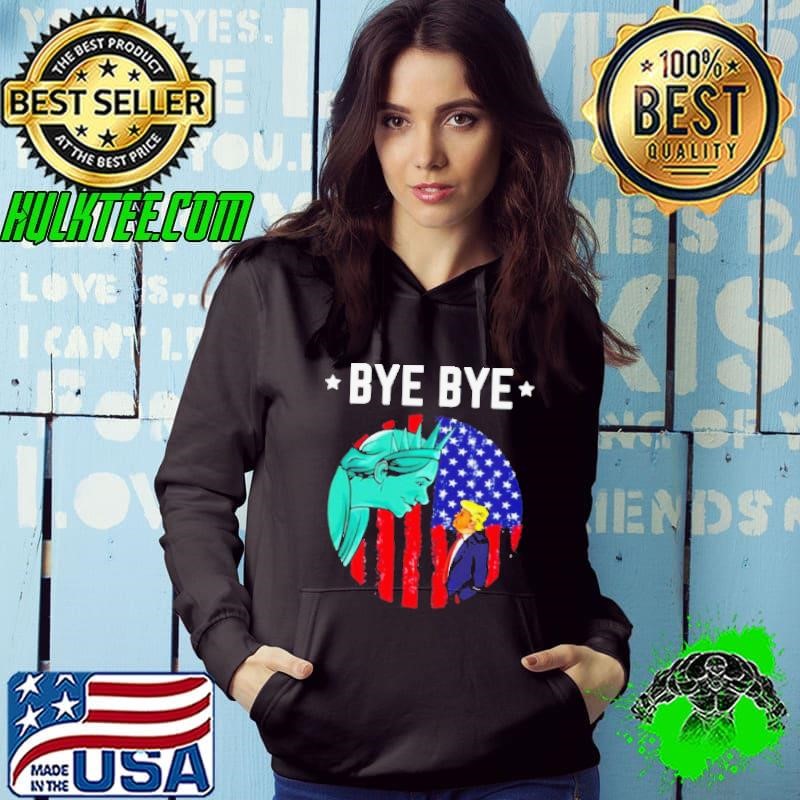 Bye bye trump 2020 trump democratic funny vintage american flag shirt