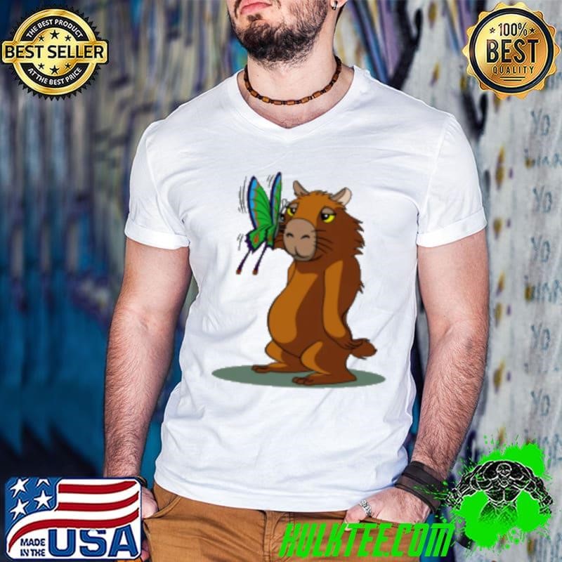 CAPYBARA and BUTTERFLY Shirt