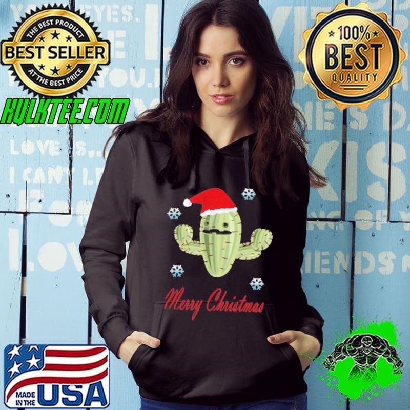 Cactus Santa Merry Christmas Succulent Plants shirt