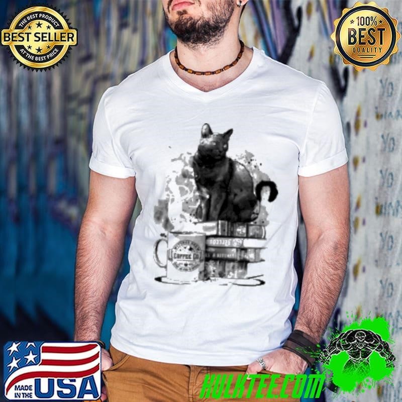 Cat books and coffee Guys V Neck