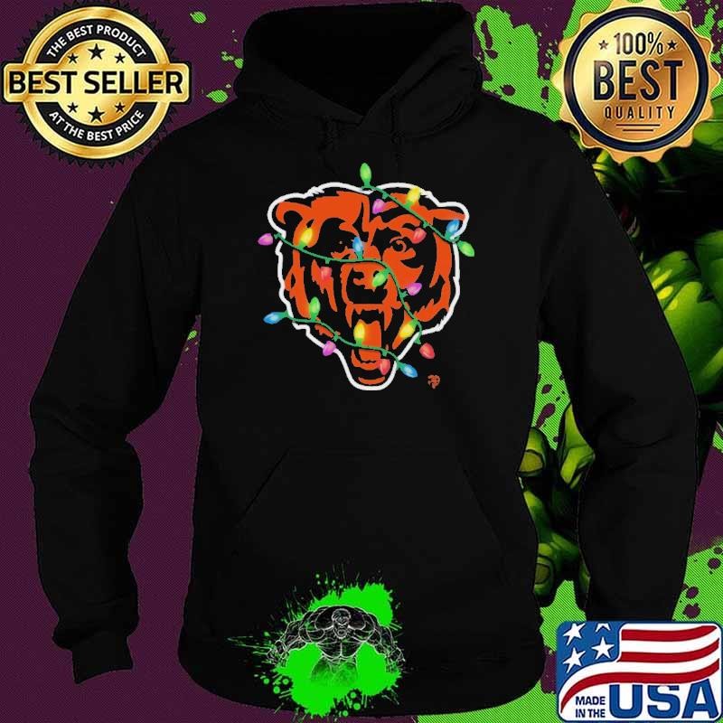 Chicago Bears Primary Logo Holiday Lights Shirt