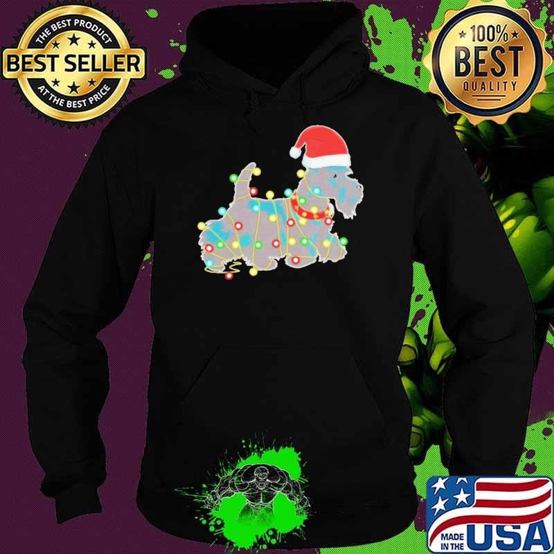 Christmas Lights Scottie Dog Lover Hoodie