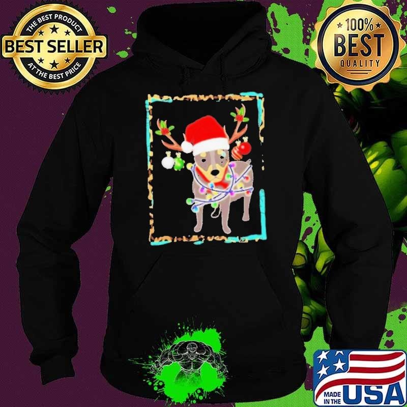 Christmas Miniature Pinscher Reindeer Santa Min Pin Dog Shirt