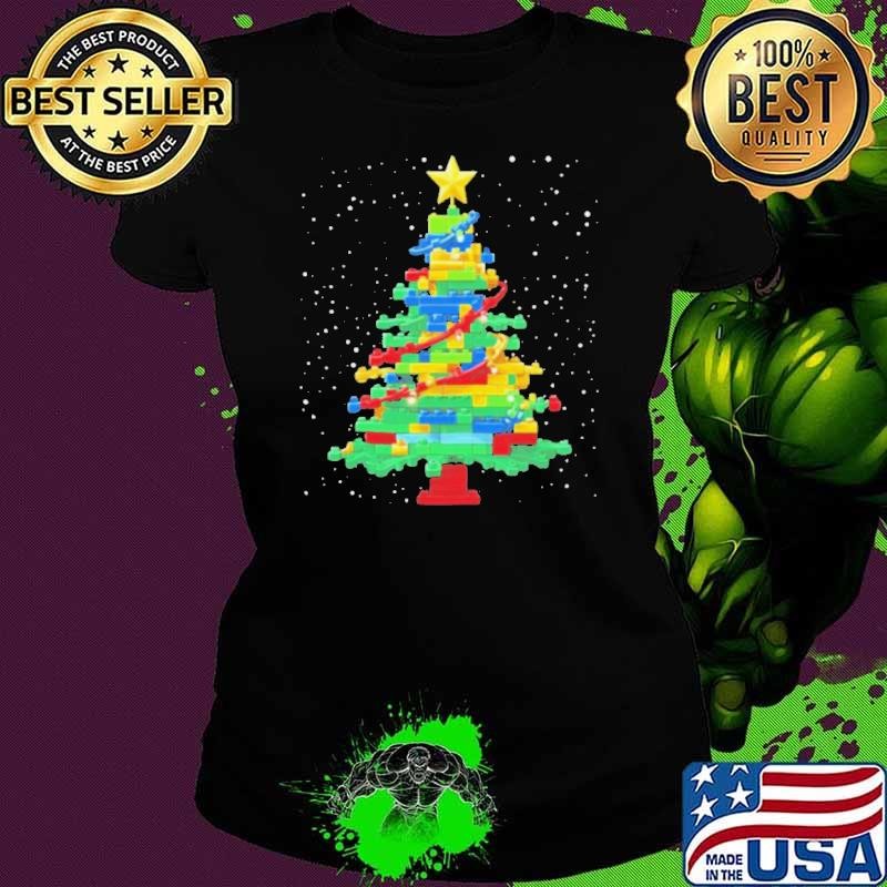 Christmas Tree Block Brick Building Shirt