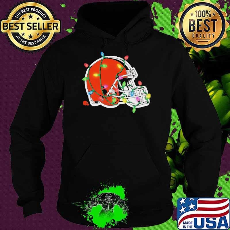 Cleveland Browns Primary Logo Holiday Lights Shirt