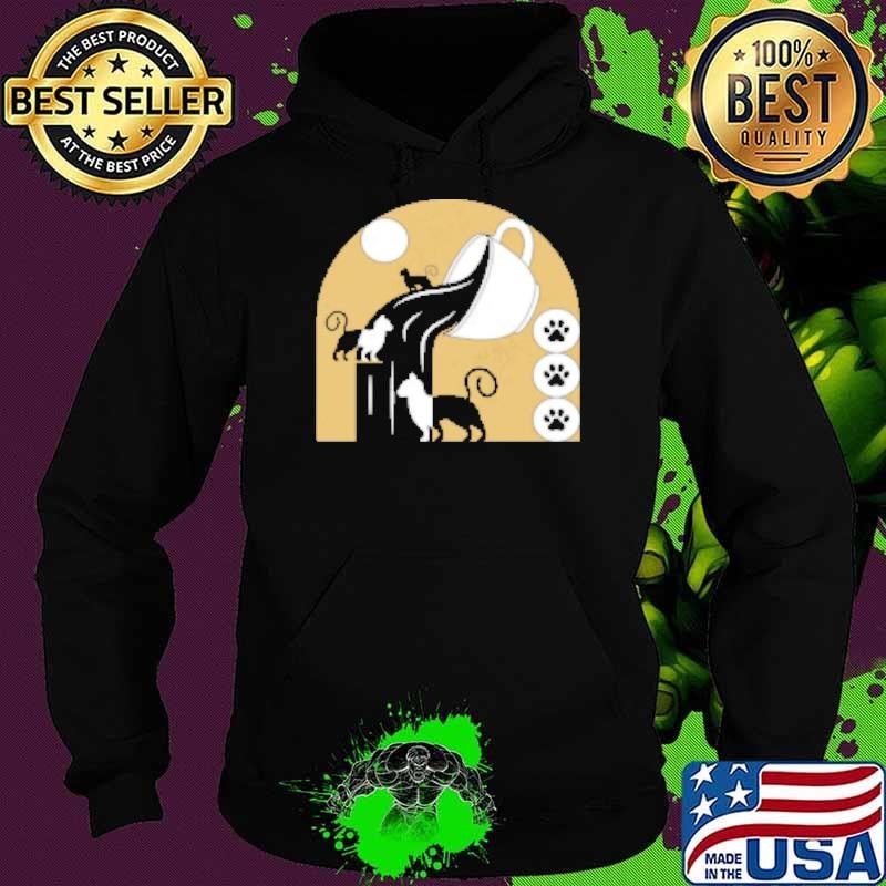 Coffee Cats Art Deco Hoodie