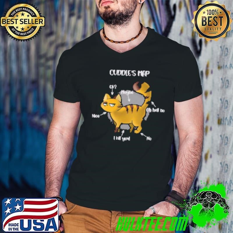 Cuddle's map Cat Shirt
