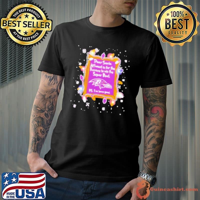 Dear Santa Baltimore Ravens Christmas Lights Unisex
