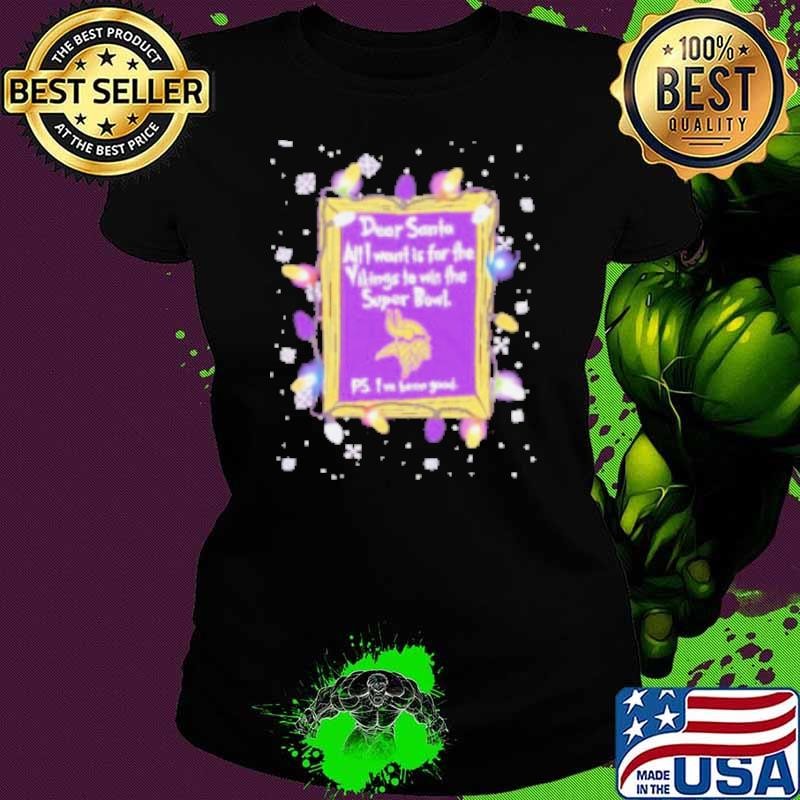 Dear Santa Minnesota Vikings Christmas Lights shirt