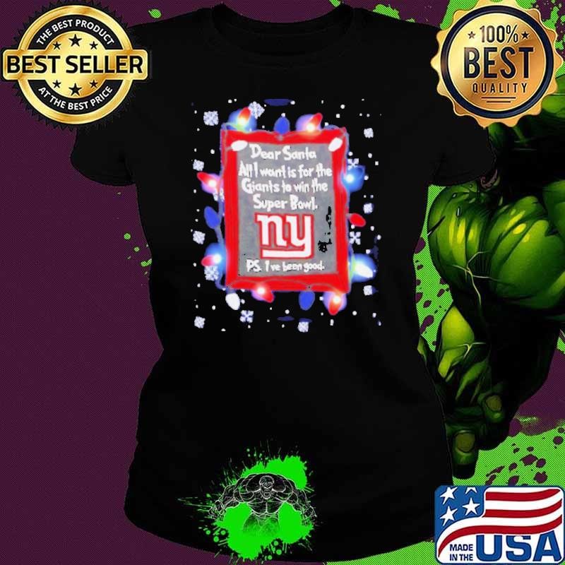 Dear Santa New York Giants Christmas Lights shirt