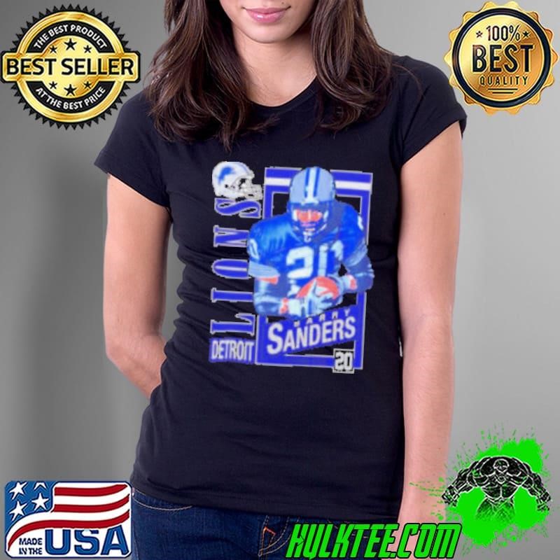 Detroit Lions Barry Sanders 20 running back vintage shirt