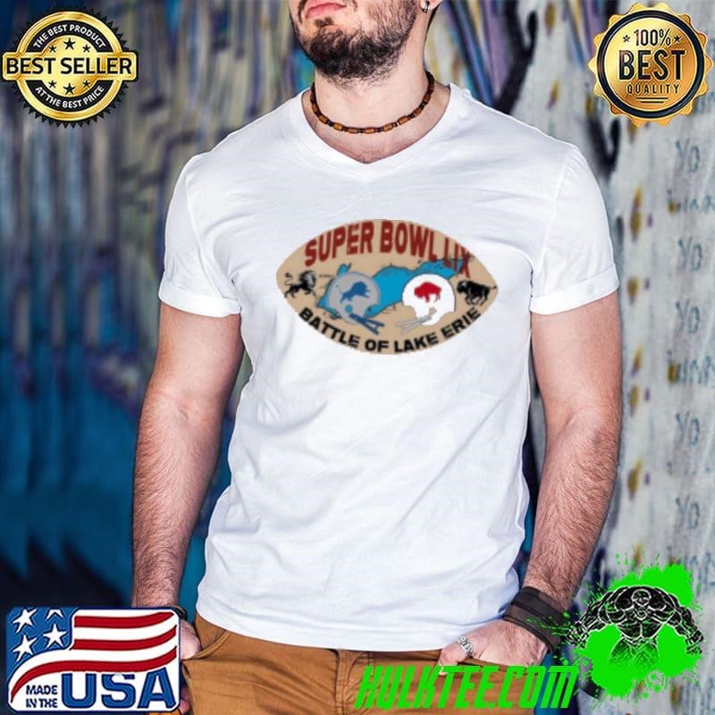 Detroit Lions and Buffalo Bills Super Bowl LIX Battle Of Lake Erie Shirt
