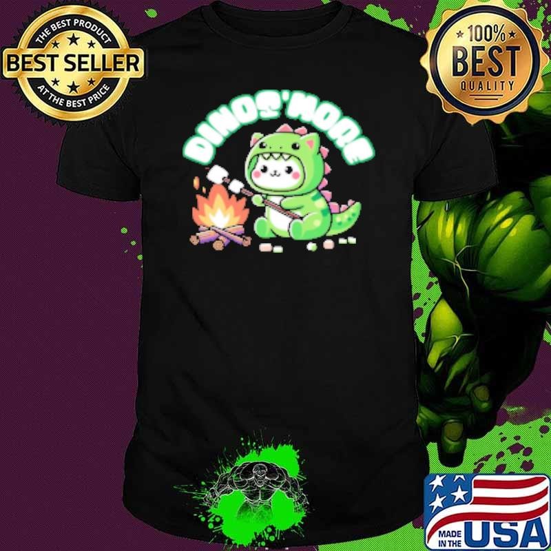 Dino'smore Kawaii Cat in T Rex Shirt