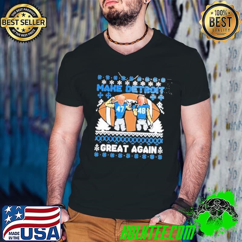 Donald Trump And Elon Musk Make Detroit Great Again Ugly Christmas Sweater 2024 shirt