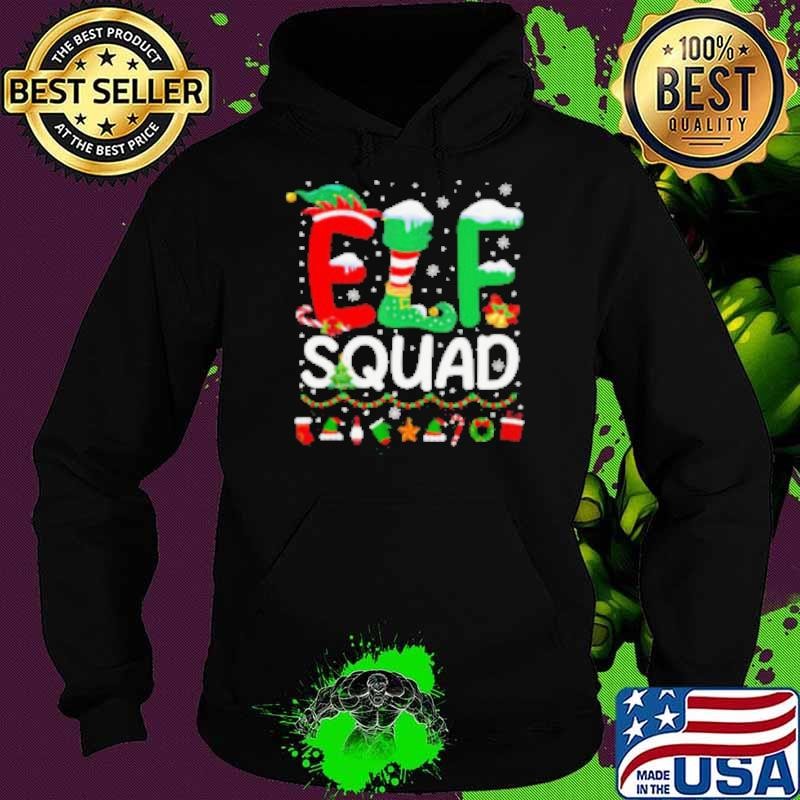 Elf Squad Christmas Family Matching Pajamas Kids Funny Xmas Hoodie