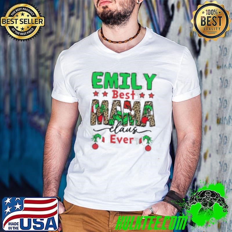 Emily Best Mama Claus Ever Guys V Neck
