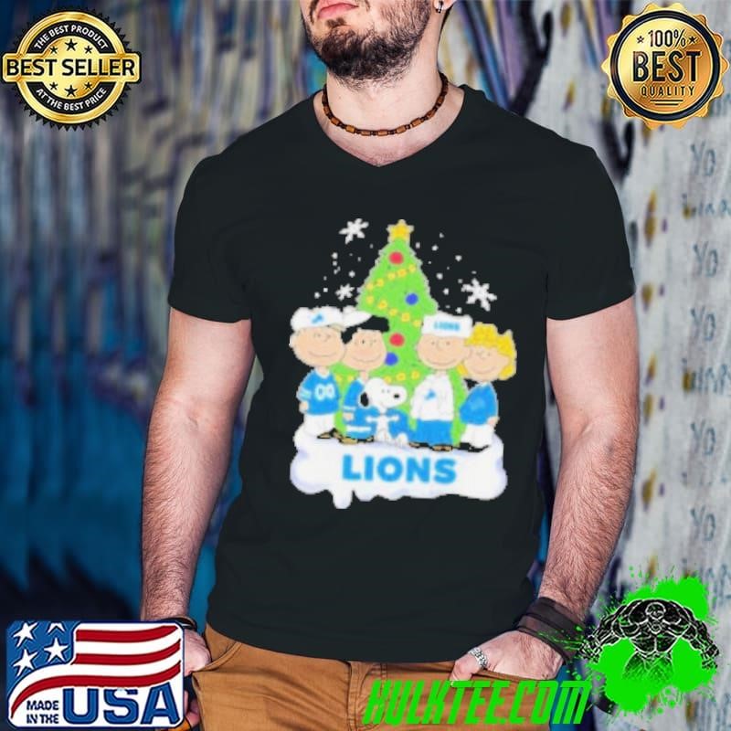 Event Christmas Peanuts Characters X Detroit Lions Guys V Neck