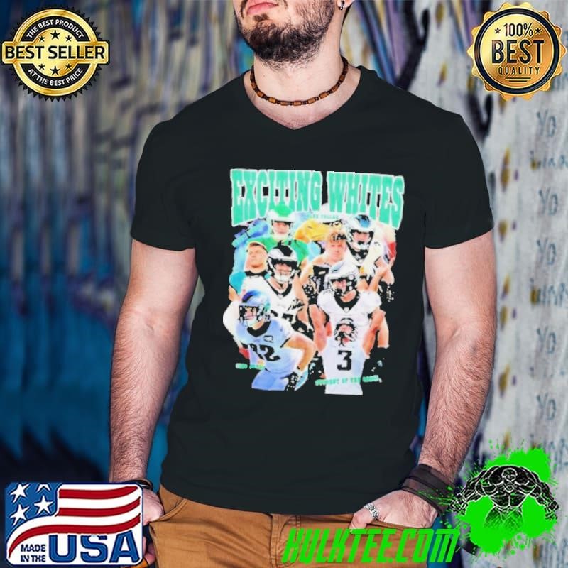 Exciting Whites Philadelphia Eagles NFL 2024 Exciting Guys V Neck