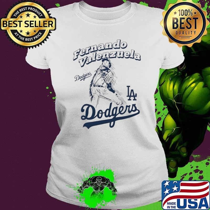 Fernando Valenzuela Player Los Angeles Dodgers Baseball Shirt
