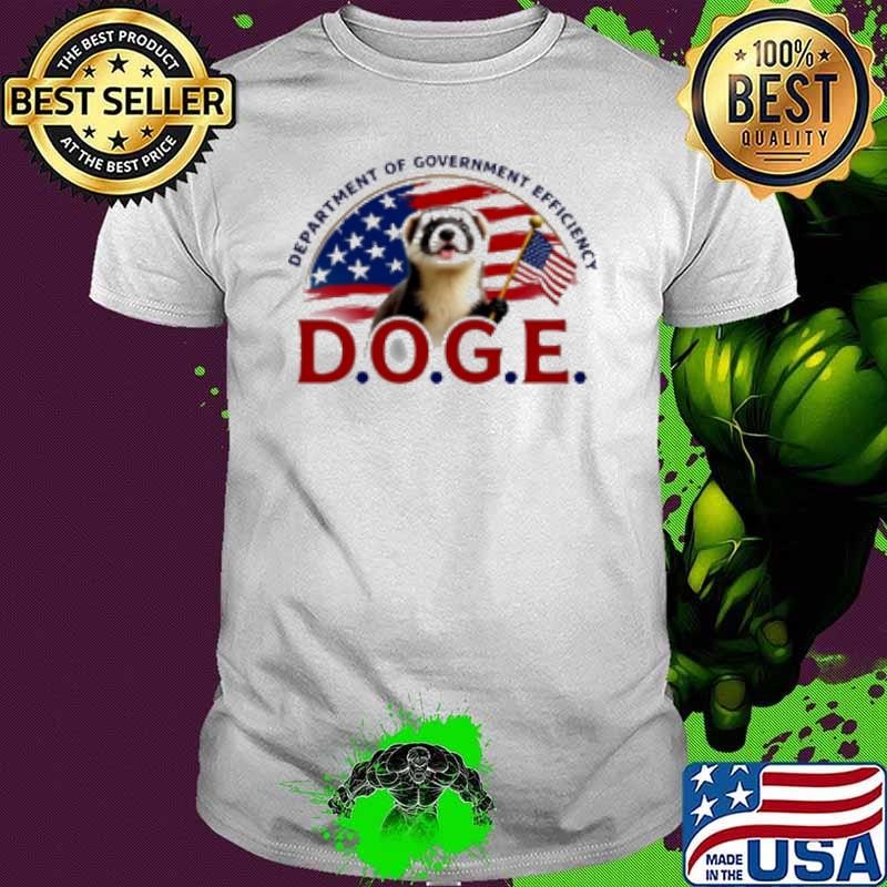 Ferret Doge Department of Government Efficiency Shirt