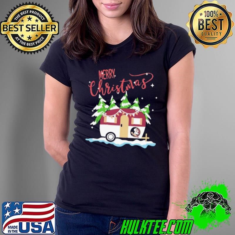 Florida State Seminoles Merry Christmas light Ladies Tee