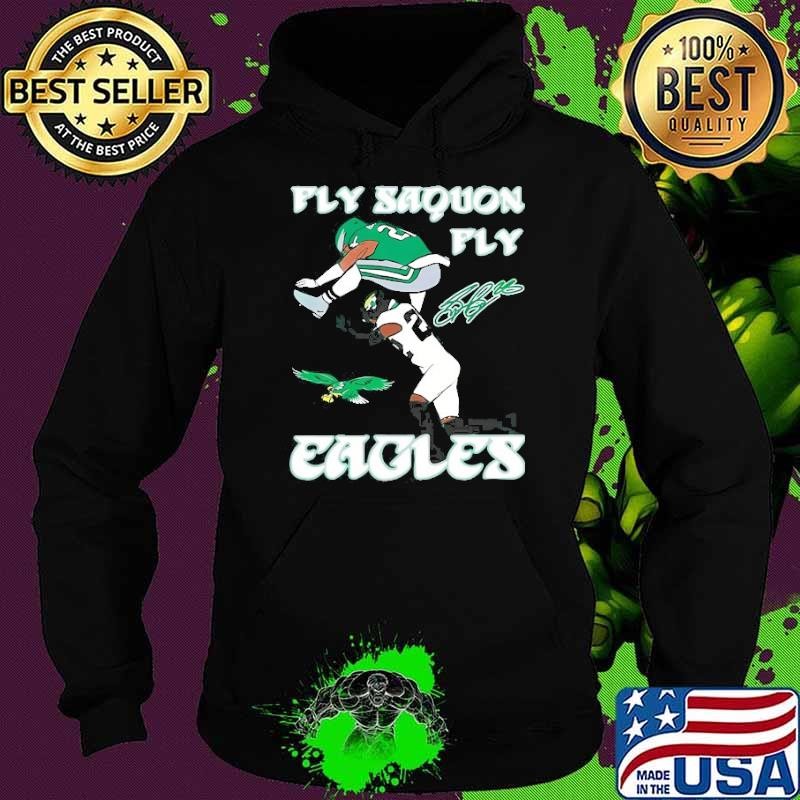 Fly Saquon Fly Eagles Saquon Barkley The Reverse Hurdle Jarrian Jones Hoodie