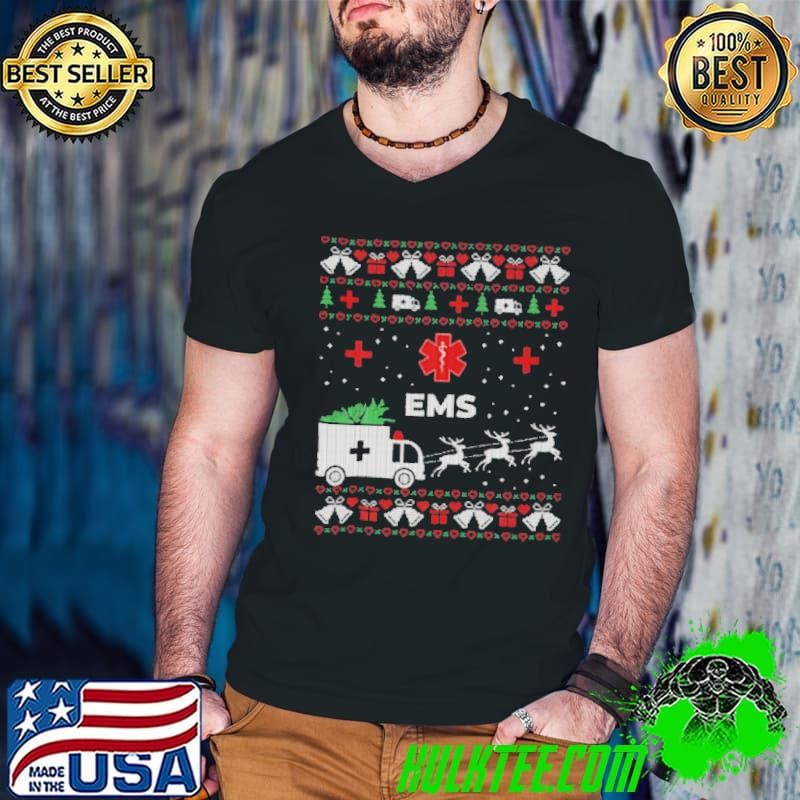 Funny EMS Paramedical Ambulance Technician Ugly Christmas Shirt