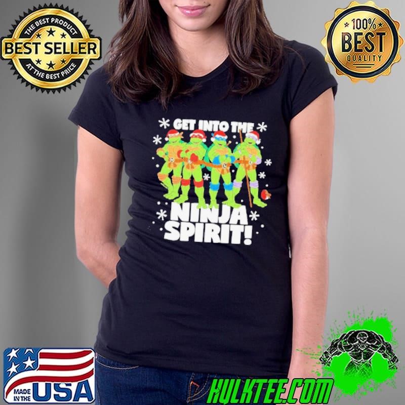Get Into The Ninja Spirit Mutant Ninja Turtles the Grinch Ladies Tee
