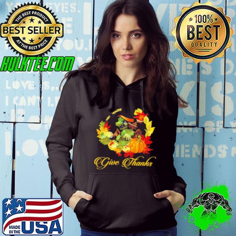 Give Thanks Dragon Thanksgiving Day Hoodie