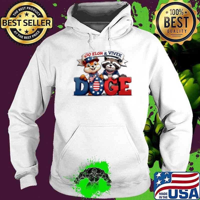 Go Elon Musk and Vivek Ramaswamy Doge Hoodie