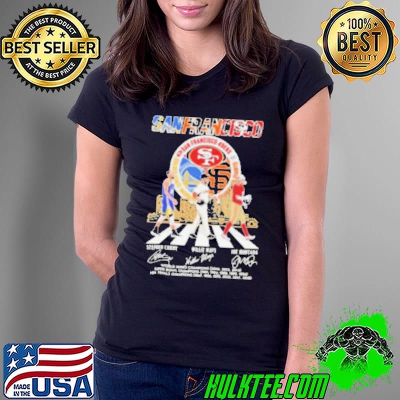 Golden State Warriors x San Francisco 49ers x San Francisco Giants Signature Thank You For The Memories Shirt